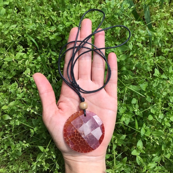Jewelry - Fire agate necklace ✨